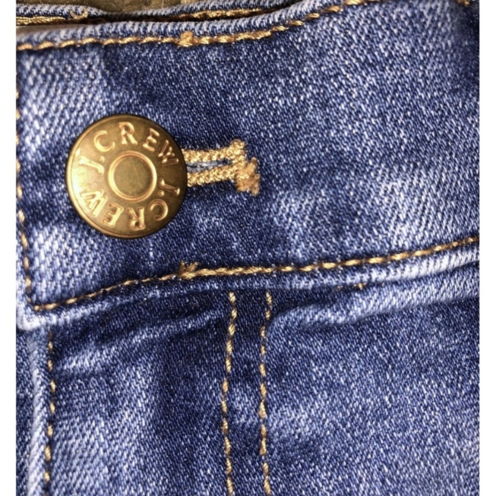 J. CREW Embroidered Denim Skirt, Size 2, Stretch Mini Jean, Raw Hem, w/ pockets! - Picture 11 of 13